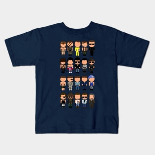 Action Tough Guy Movie Icons - "Vector-Eds" Kids T-Shirt